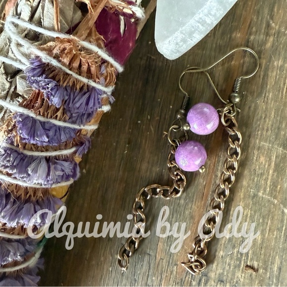 Alquimia Purple Earrings turquoise - Picture 1 of 1